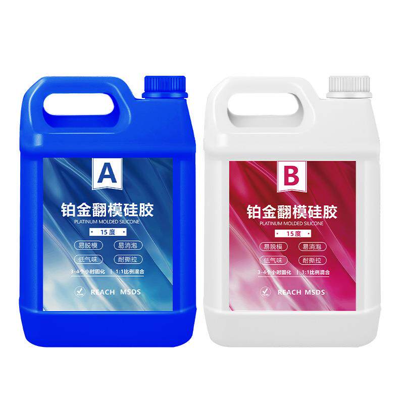 铂金翻模硅胶AB滴胶手办石膏半透抗撕拉液体胶倒模材料10KG大包装