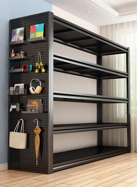 家用钢制货架承重多层落地置物架储物架角钢收纳架杂物铁架子