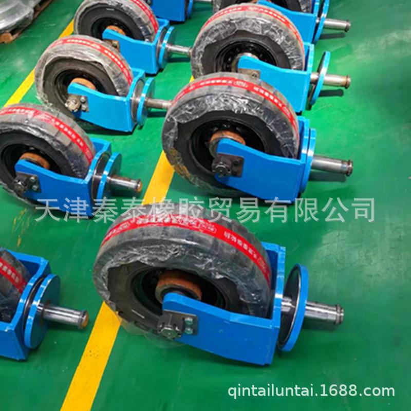560MM6.50-10实心独轮拖车平板车定向轮万向轮隧道养护台车实心轮