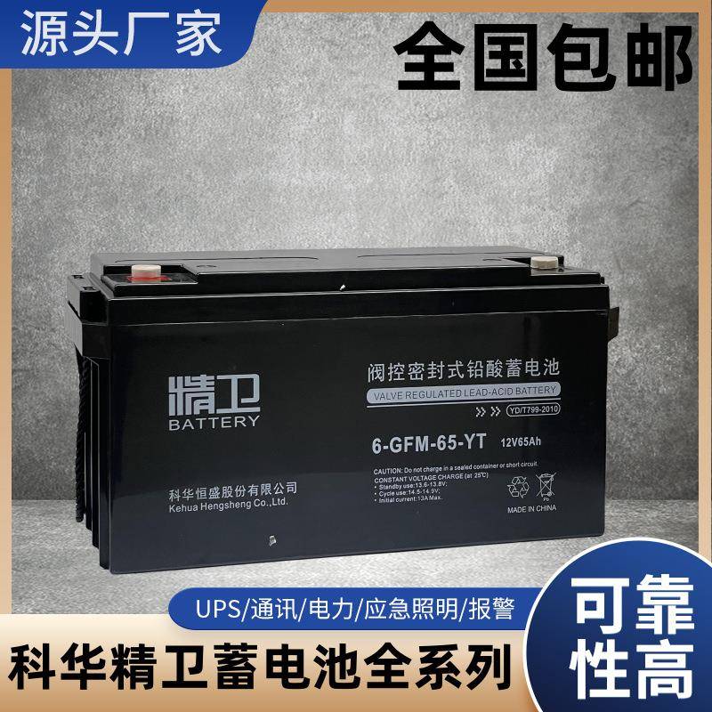 科华精卫蓄电池6-GFM-120-YT12V120AHUPS免维护铅酸直流屏电