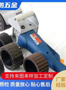 家具管铝型材门窗拉手拉丝机亚克力铝管抛光机布轮水磨自动磨光机