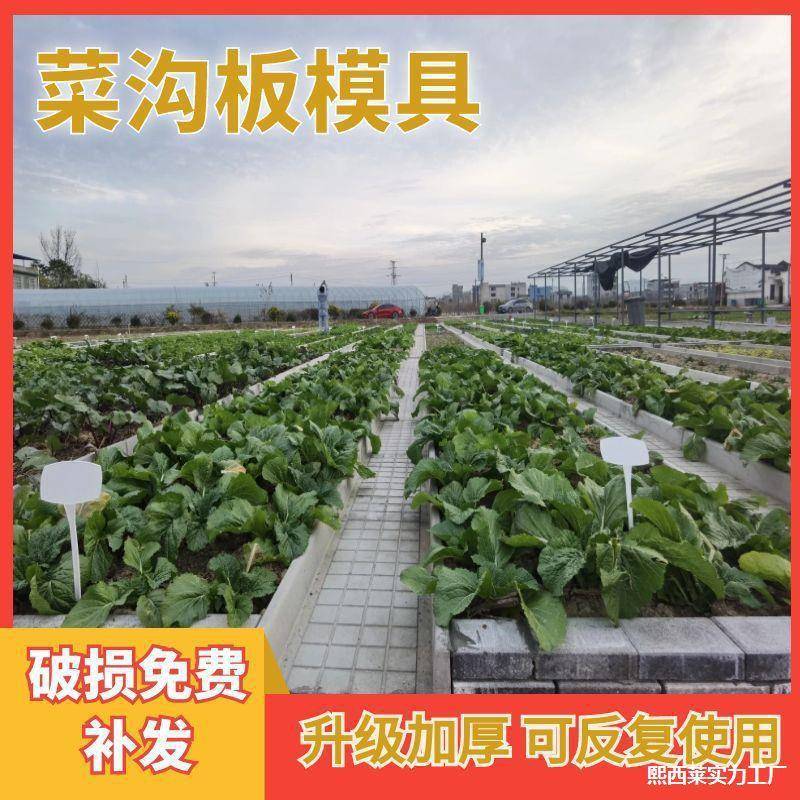 菜地水泥沟菜菜地沟成品菜地田园模具加厚板塑料板模具板沟庭院