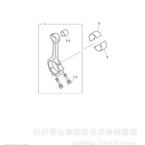 65.03411-0008连接的轨道螺栓PU158斗山