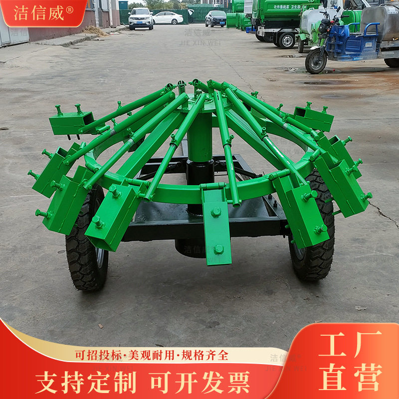 12把牵引式公路扫地车 圆盘旋转乡镇街道清扫车 风火轮扫路车