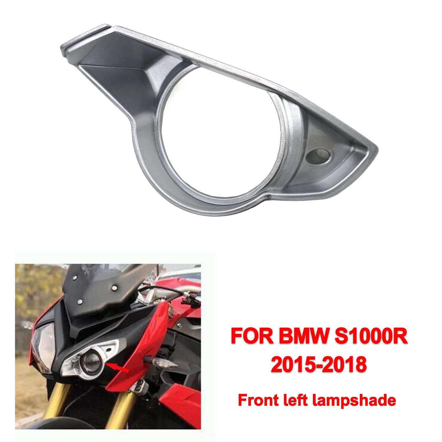 适用于宝马 BMW S1000R 2015 2016 前左鼻前灯环绕整流罩整流罩