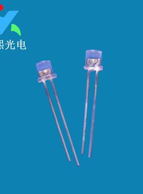 5MM平头黄色LED直插灯珠f5发光二极管灯珠长脚黄灯黄光