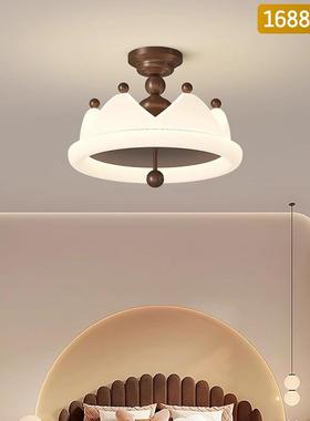 中古奶油风吸顶灯美式设计师主卧公主房全光谱护眼灯具