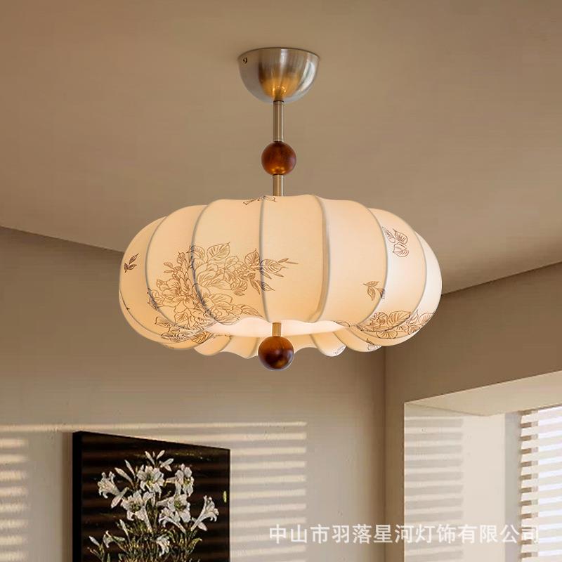 卧室吸顶灯中古新款复古书房艺术护眼灯具中山设计师民宿家用