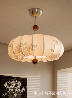 卧室吸顶灯中古新款复古书房艺术护眼灯具中山设计师民宿家用