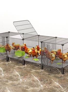 鸡笼子家用养殖鸽子笼铁笼养鸡笼子鸡舍特大号加密兔鸭笼