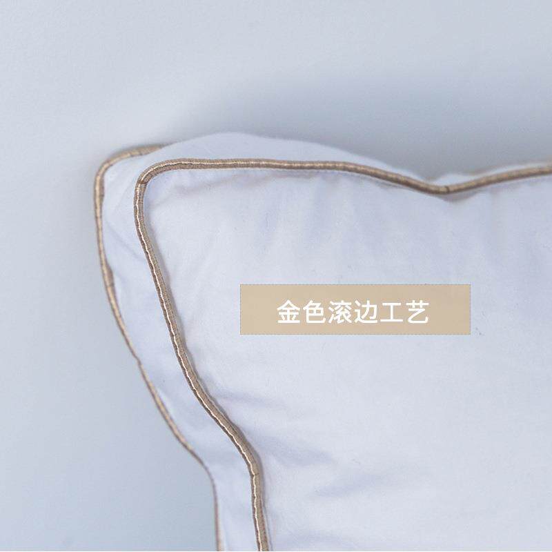 羽亲鹅绒枕成人羽绒枕芯羽绒靠枕羽绒靠垫枕头制作中记忆棉新品