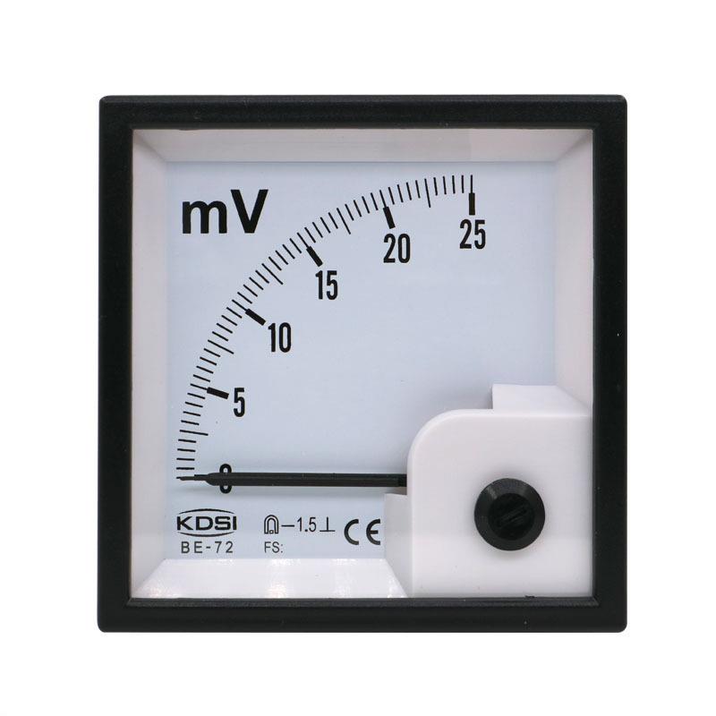 KDSI供应指针式直流毫伏电压表BE-72DC25mV配电柜电工仪表