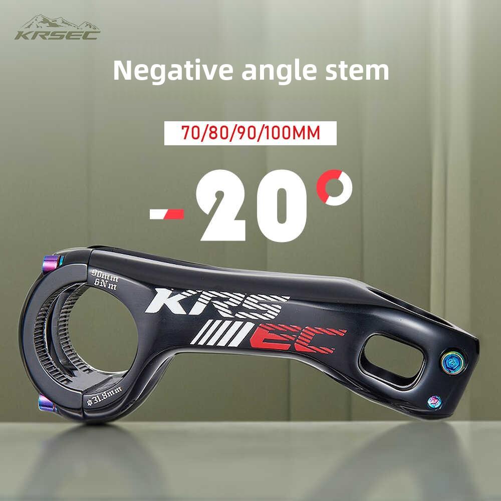KRSEC公路自行车铝合金7075材质把立负20度超轻越野负把立31.8