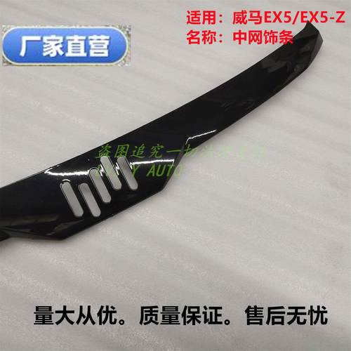威马EX5EX5-Z前杠保险杠上饰条中网亮条电镀条标志LED光标厂家直