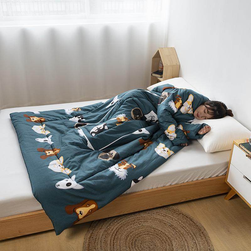 J6DA带袖懒人被可以穿的抱枕被子两用午睡毯子二合一办公室枕头可,居家布艺,抱枕被,淘宝优惠券,粉丝福利购,淘宝优惠卷