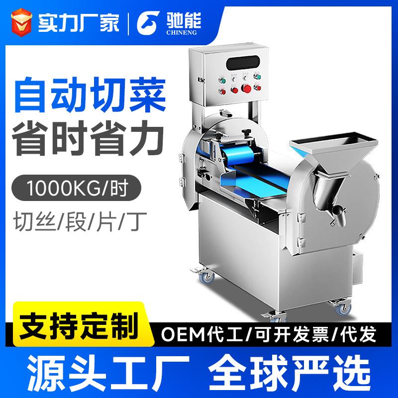驰能食堂餐厅商用切菜机瓜果蔬菜切丝切丁双头多功能全自动切菜机