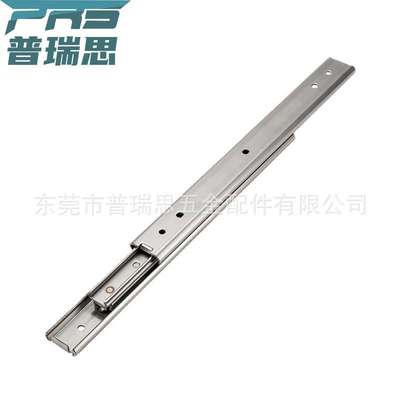 替代怡合达IDC07工业导轨35宽钢制三节抽拉型中载型线性滑轨