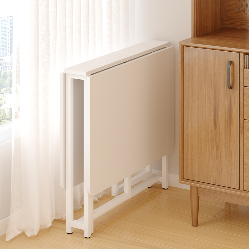 折叠餐桌家用小户型小桌子多功能饭桌移动简易出租屋长方形吃饭桌