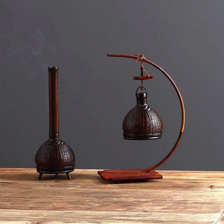 烟熏香炉 佛堂佛具 竹编仿古 沉香檀香 居室香插香薰摆件香道配件,特色手工艺,竹编/竹雕,淘宝优惠券,粉丝福利购,淘宝优惠卷