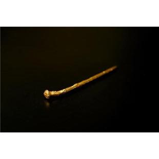 金色复古宫廷风新中式金色螭首龙纹蘑菇发簪明代简约发钗头饰女