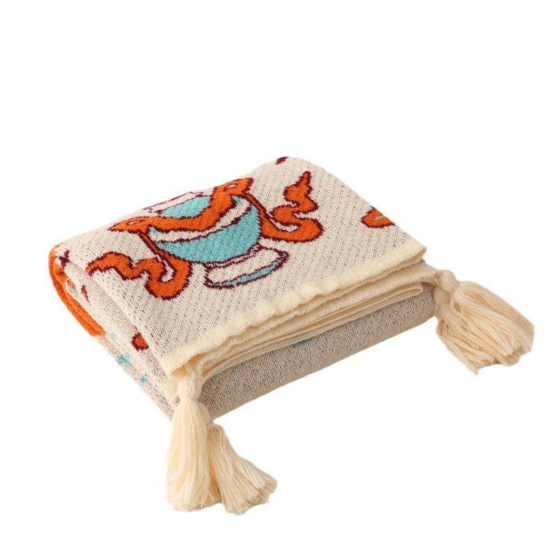 ins风办公午睡毯针织空调盖毯民宿飘窗装饰床尾巾客厅休闲沙发毯,床上用品,休闲毯/毛毯/绒毯,淘宝优惠券,粉丝福利购,淘宝优惠卷