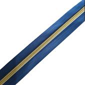 现货出售各种5号拉链金齿黄线透明线尼龙拉链浅金齿玫瑰金齿箱包