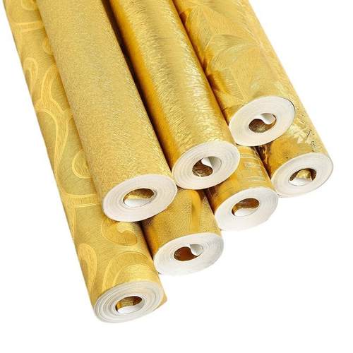 金色3D中式祥云墙纸客厅餐厅酒店背景吊顶奢华浮雕金箔防水壁纸