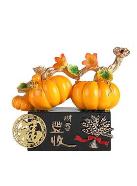 新中式财富丰收入户玄关酒柜装饰品摆件结婚乔迁新居礼品乔迁礼品