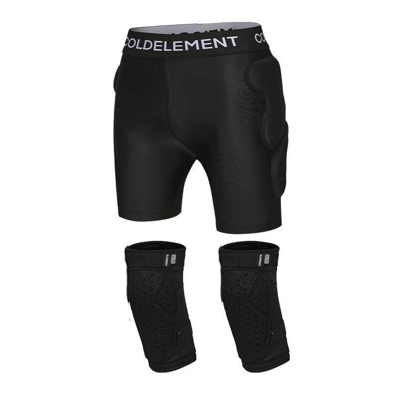 新款户外成人护臀护膝加厚滑雪护具内穿防摔裤单双板屁股垫