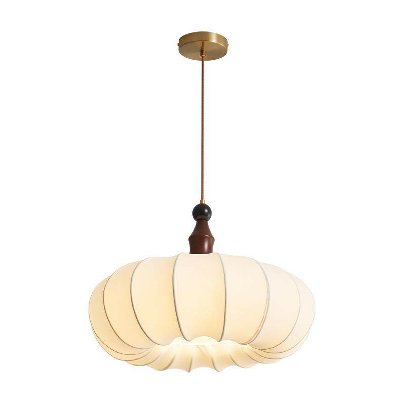 布艺吊灯卧室主灯中古风书房主卧灯实木花纹布艺餐厅护眼灯具,家装灯饰光源,智能吊灯,淘宝优惠券,粉丝福利购,淘宝优惠卷