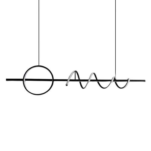 意大利极简轻奢餐厅吊灯2025年新款北欧现代简约长条吧台设计师灯