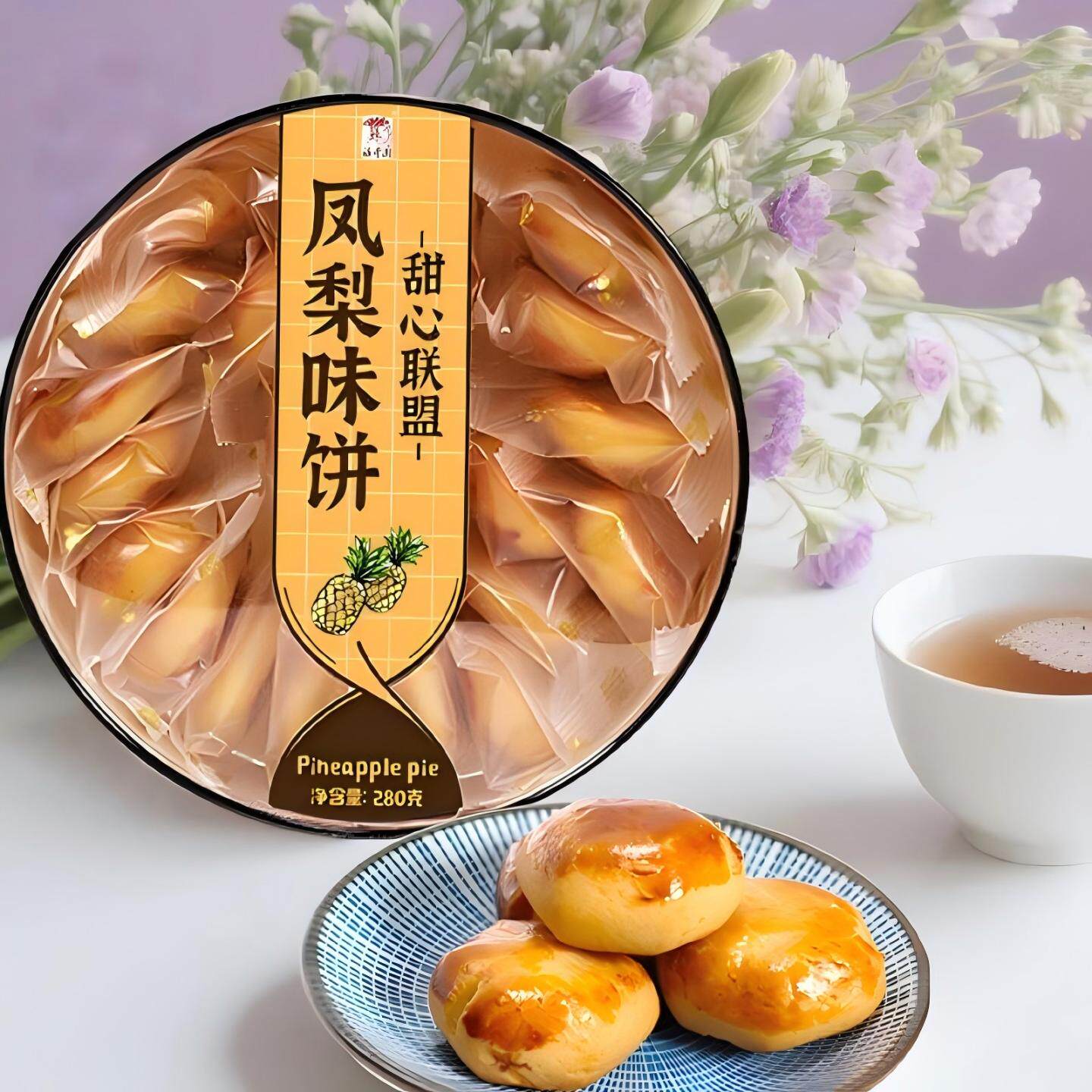 凤梨酥饼特产糕点珠海特产传统糕点下午茶点心澳门手信零食甜饼