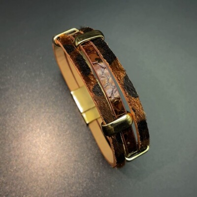 Vintage古着 Serpentine leather手环
