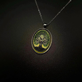 Vintage古著 Deep forest项链