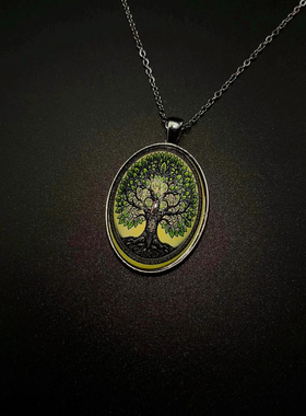 Vintage古著 Deep forest项链