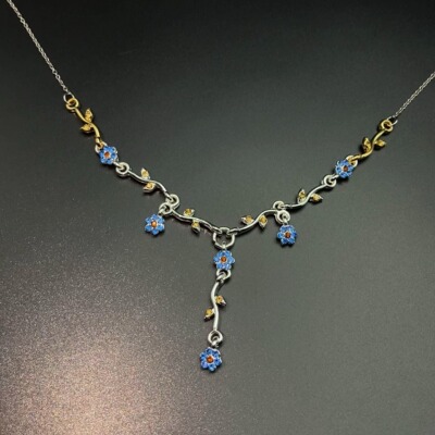 Vintage古着 Glazed orchid项链