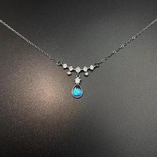 Vintage古着 Tassel moonstone项链