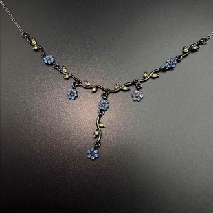 Vintage古着 Glazed orchid项链