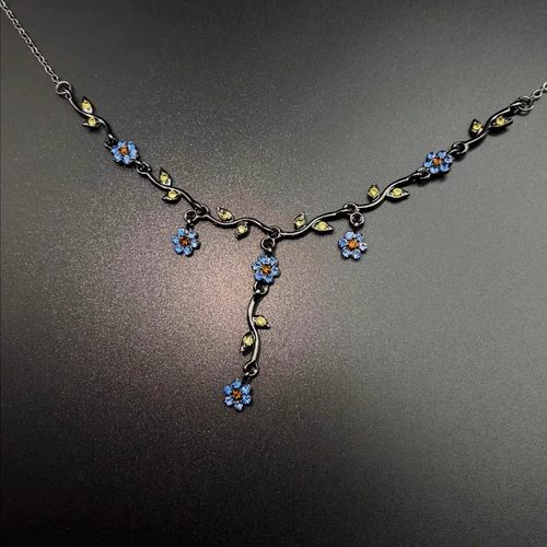 Vintage古着 Glazed orchid项链