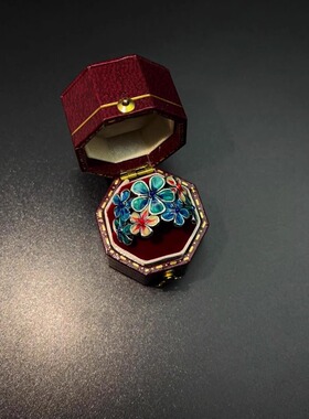 Vintage古着 Enamel flowers戒指