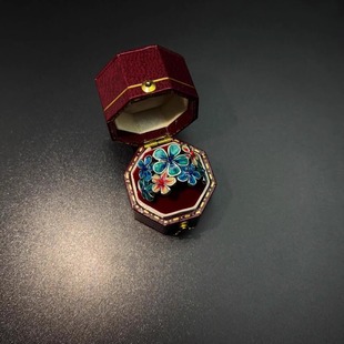 Vintage古着 Enamel flowers戒指