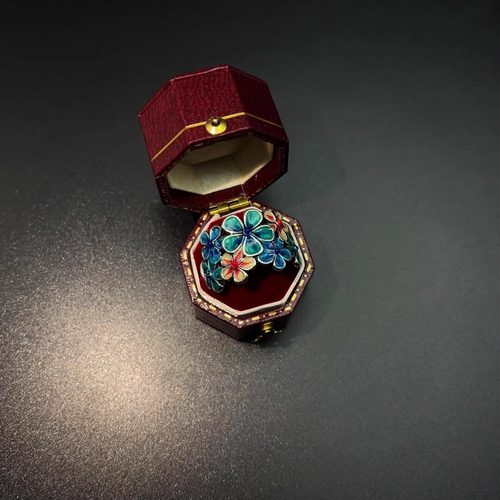 Vintage古着 Enamel flowers戒指