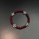 beaded Vintage古着 Burgundy cross手串