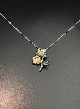 Vintage古着 Cherry blossom branches项链