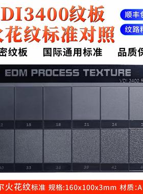 火花纹 样板 vdi3400纹板 注塑模具 表面粗糙度 国际通用标准