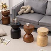 原木码 头桌换鞋 头角桌实木凳子床和早餐边桌装 饰品根雕刻小凳子码