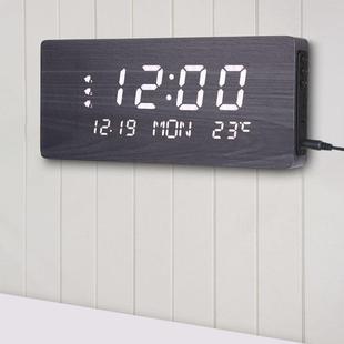 客厅创意挂钟静音夜光座钟卧室挂墙式电子表木质感闹钟办公装饰