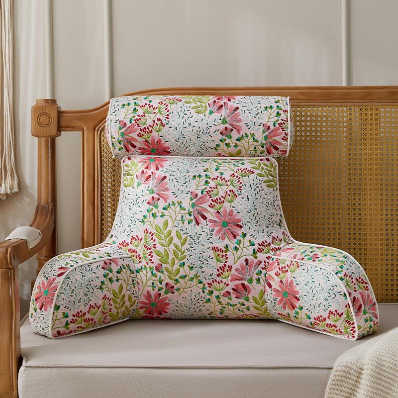 提花床头软包靠垫榻榻米靠背垫子床边软包靠背垫飘窗阅读枕可拆洗