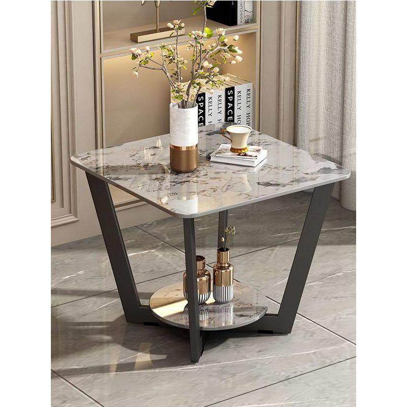 简约北欧沙发边几轻奢意式现代圆桌床头边柜大理石岩板小茶几角几,住宅家具,角几/边几,淘宝优惠券,粉丝福利购,淘宝优惠卷