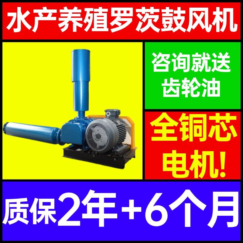 水产养殖罗茨鼓风机厂家直供鱼塘增氧专用低噪音三叶罗茨鼓风机